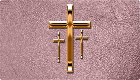 DNSEMP-C-517-CP-SH-OR Empire Corner Copper 3 Crosses Shim Orchid